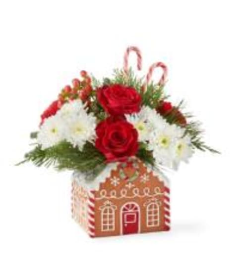 Gingerbread Bakery Bouquet. An arrangement by Fine's Flowers.