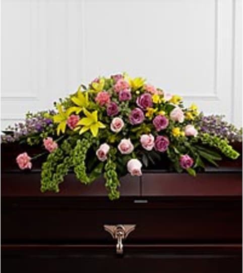 forever beloved. An arrangement by Fine's Flowers.