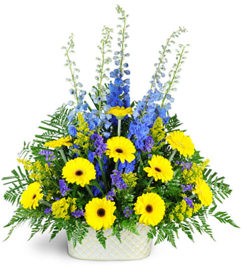 Joyful Memories. An arrangement by Fine's Flowers.