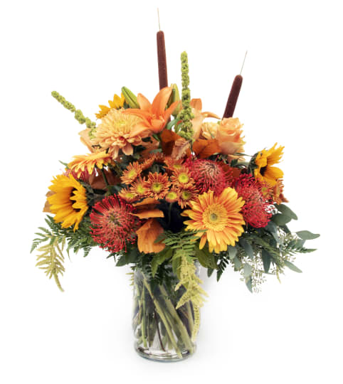 Pumpkin Spice Everything. An arrangement by Fine's Flowers.