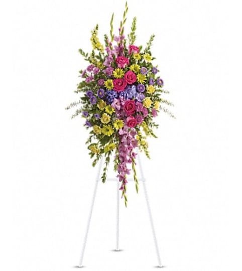 STUNNING AND BEAUTIFUL SPRAY. An arrangement by Fine's Flowers.