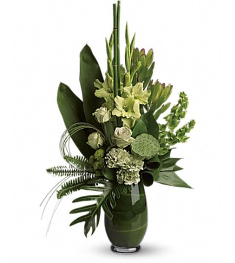 SPLASH OF LIMELIGHT BOUQUET. An arrangement by Fine's Flowers.