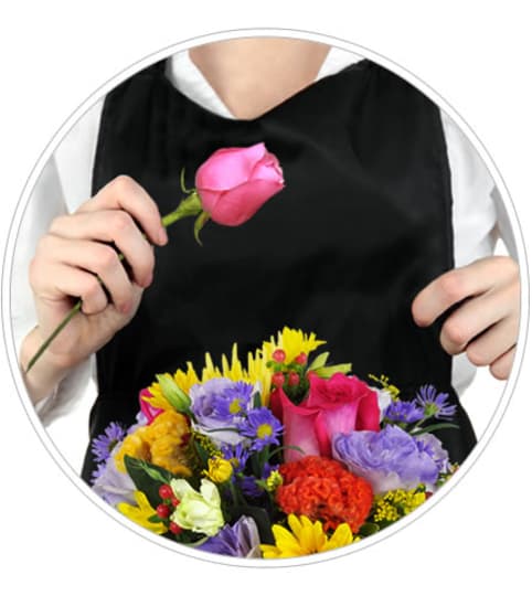 Florist's Choice for Birthday. An arrangement by Fine's Flowers.