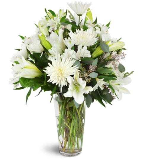 Snowy Elegance™. An arrangement by Fine's Flowers.