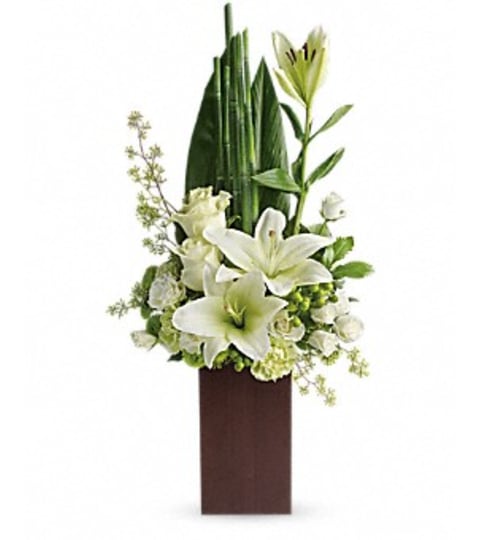 PEACE AND HARMONY BQT. An arrangement by Fine's Flowers.