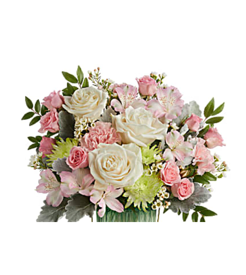 TF Lush Garden Bouquet. An arrangement by Fine's Flowers.
